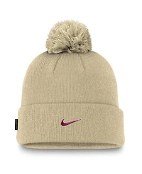 Nike Men's Gold Florida State Seminoles Peak Cuffed Knit with Pom Hat