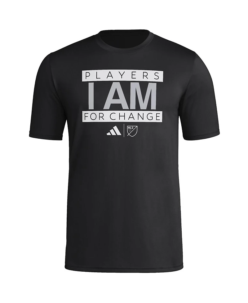 Adidas Men's Black Mls 2024 "I Am 19" Pre-Match T-Shirt