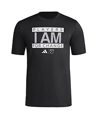 Adidas Men's Black Mls 2024 "I Am 19" Pre-Match T-Shirt