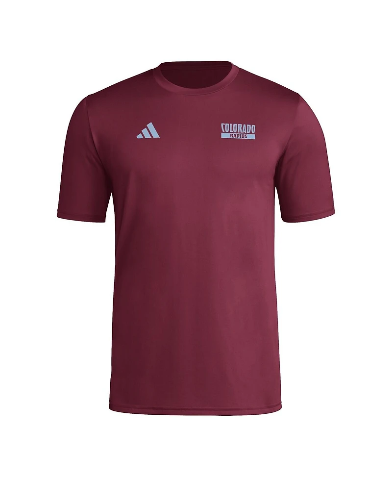 Adidas Men's Burgundy Colorado Rapids Local Wrap T-Shirt