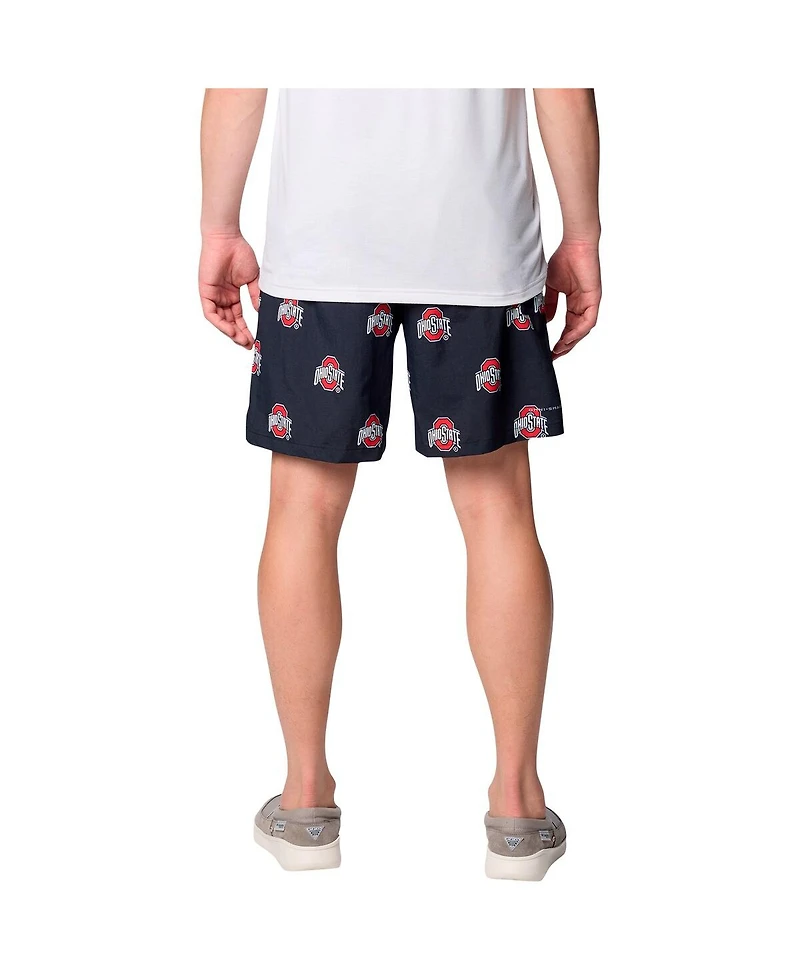 Columbia Men's Black Ohio State Buckeyes Big Tall Back Cast Shorts