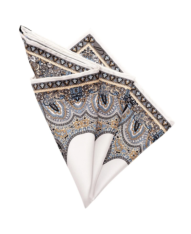 Elizabetta Men's Perugia - Silk Pocket Square for Men