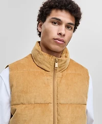 Mode of One Men's Relaxed-Fit Corduroy Puffer Vest, Macy's Exclusive