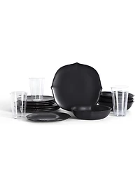 Stone Lain Baskerville 16 Pc. Dinnerware & Glassware Set, Service for 4