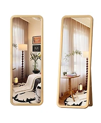 Vlsrka Full-length mirror with wooden frame for floor standing or wall mounting