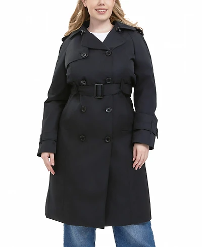 Bgsd Plus Eliana Water Resistant Hooded Trench Coat