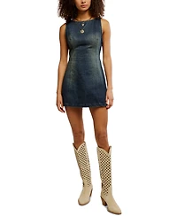 Free People Women's Atlas Cotton Denim Mini Dress