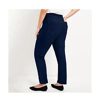 June + Vie Women's Curvie Fit Straight-Leg Jeans