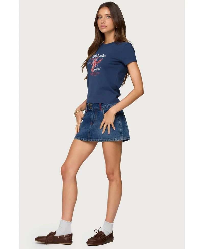 Edikted Women's Lobster Club T Shirt