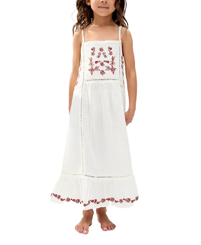Raffya Kids Eina Ladder Insert Embroidered Dress