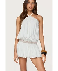 Edikted Women's Aida Backless Bubble Mini Dress