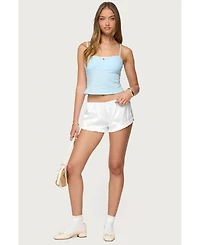 Edikted Women's Jovana Lace Trim Tank Top