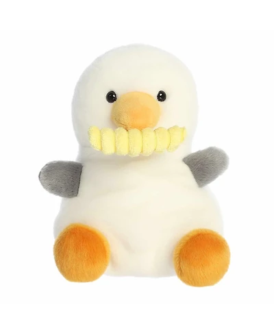 Aurora Small Buoy Seagull With Fry Palm Pals Adorable Plush Toy White 8"