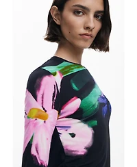 Desigual Women's Long-sleeve floral T-shirt