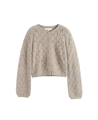 Chinti & Parker Women's Wool Blend Fluffy Diamond Cardigan