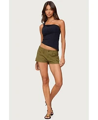 Edikted Women's Knotted One Shoulder Asymmetric Top