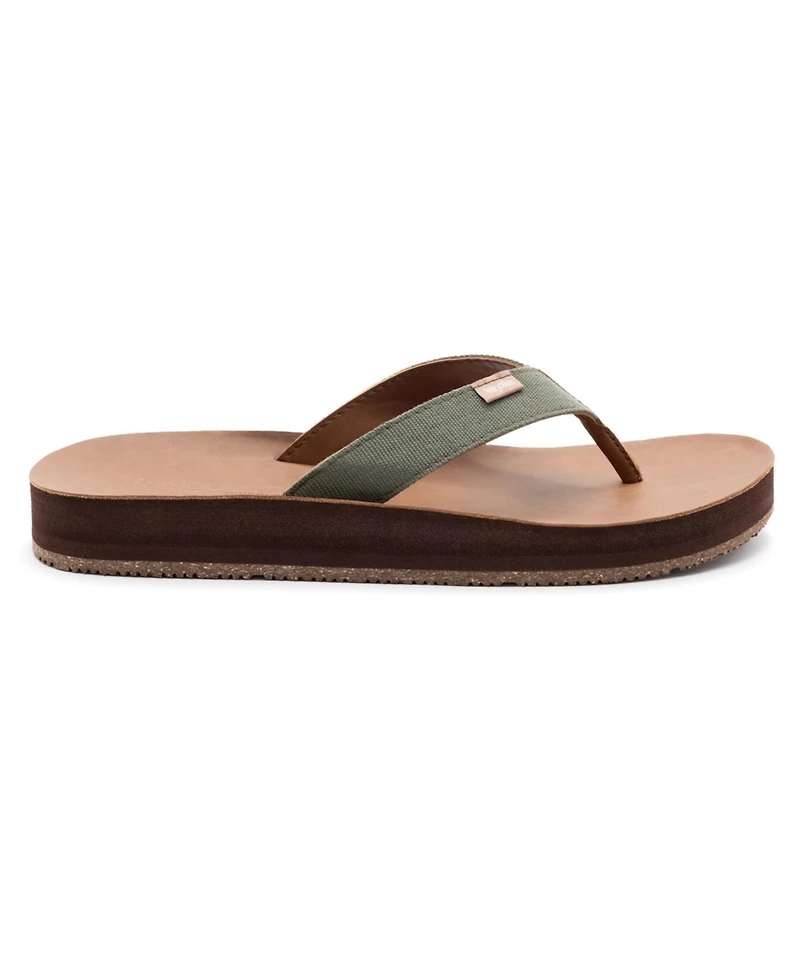 Feelgoodz Men's Men s Zensole Kinderz Faux Leather Flip-Flop Thong Sandals