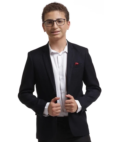 Elie Balleh Toddler Black Slim Fit Digital Rain Jacket
