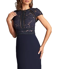 Tadashi Shoji Women's Catrine Lace Bodice Gown