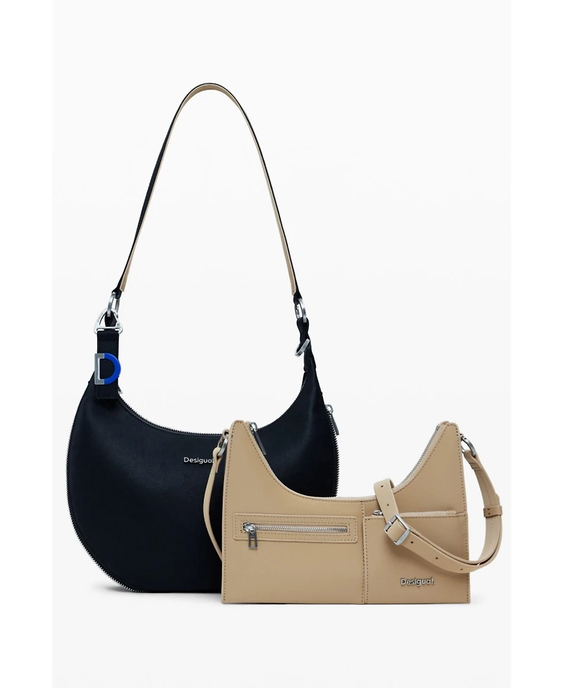 Desigual Women's Medium detachable two-tone bag