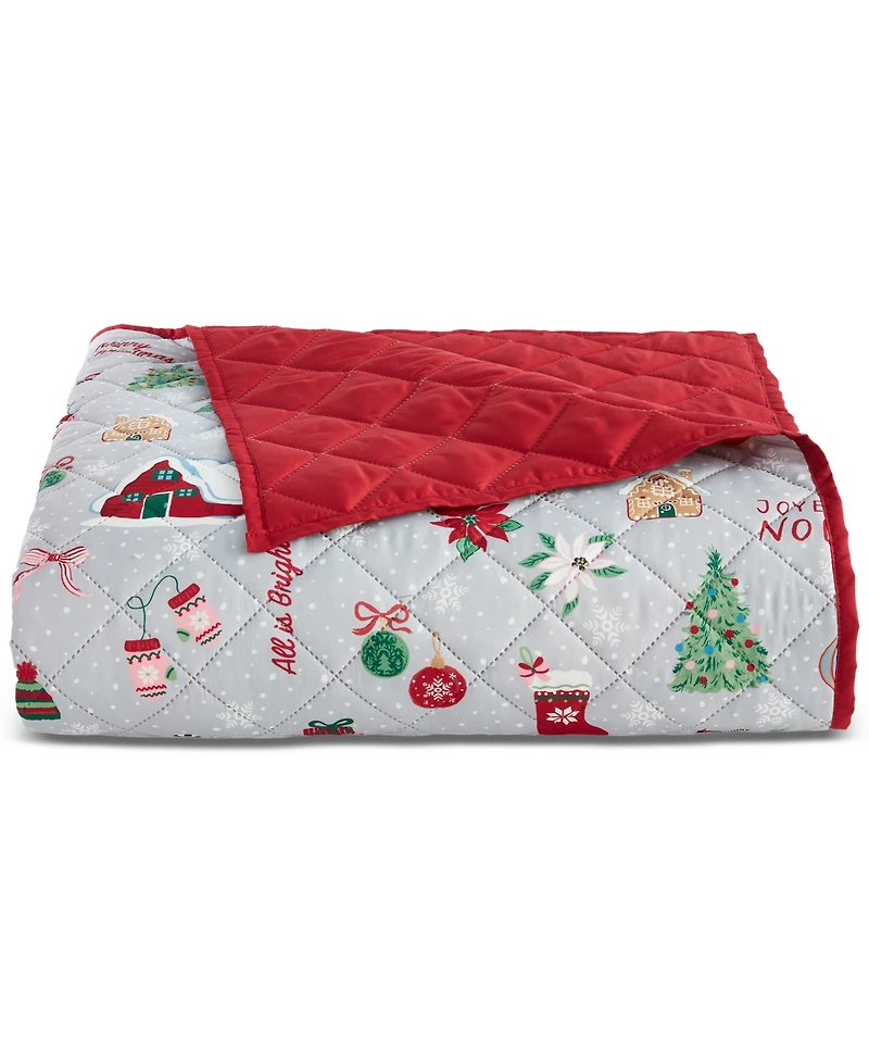 Holiday Lane Holiday Icons 4-Pc. Quilt Tote Set, Full/Queen, Exclusively at Macy's