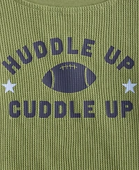 First Impressions Baby Boys Long-Sleeve Huddle Up Graphic Waffle T-Shirt, Exclusively at Macy's