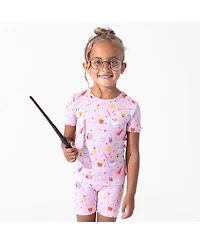 Bellabu Bear Unisex Happee Birthdae Harry Kids 2-Piece Short Sleeve & Shorts Pajama Set