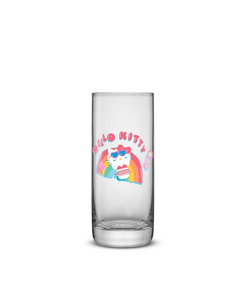 JoyJolt Hello Kitty Friends Summer Drinking Glasses, Set of 4