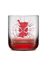 JoyJolt Spider-Man Webbed Hero Short Glasses, Set of 2