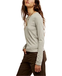 Free People Women's Nova Crewneck Long-Sleeve Top