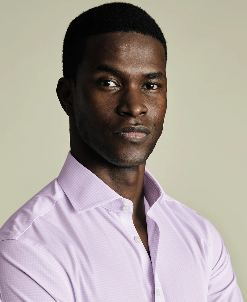 Charles Tyrwhitt Men's Non-Iron Gingham Dress Shirt