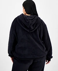 Love Tribe Trendy Plus Kuromi Fleece Pullover Hoodie