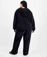 Love Tribe Trendy Plus Size Kuromi Fleece Pullover Hoodie Kuromi Fleece Drawstring Pants