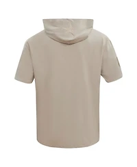 Pro Standard Men's Tan Dallas Cowboys Neutrals Capsule Short Sleeve Pullover Hoodie