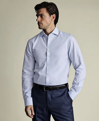 Charles Tyrwhitt Men's Non-Iron Check Dress Shirt