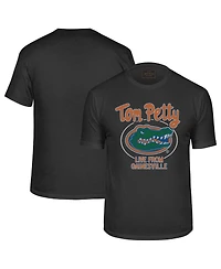 Original Retro Brand Men's Tom Petty Black Florida Gators Label T-Shirt