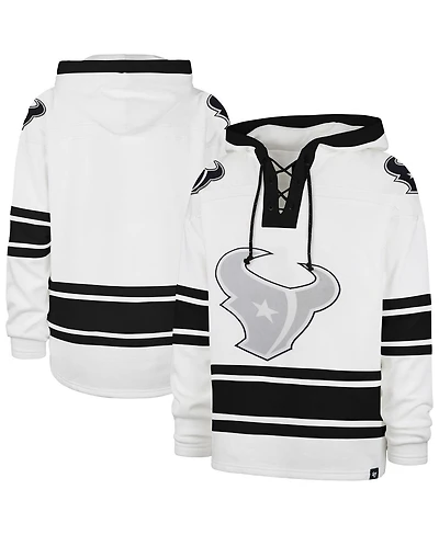 '47 Brand Men's White Houston Texans After Image Superior Lacer with Hood