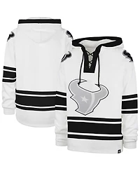 '47 Brand Men's White Houston Texans After Image Superior Lacer with Hood