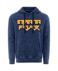 Sportiqe Men's and Women's Navy Indiana Fever Rock Roll Collection Jimi Mineral Wash Pullover Hoodie