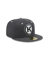 New Era Men's Charcoal Knoxville Smokies Theme Nights 59FIFTY Fitted Hat