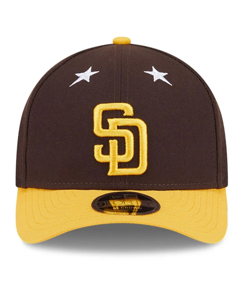 New Era Men's Brown/Gold San Diego Padres 2025 Mlb All-Star Game 9FORTY M-Crown Adjustable Hat