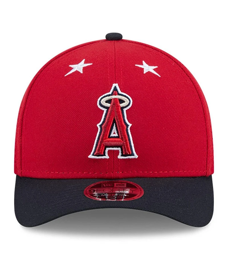 New Era Men's Red/Navy Los Angeles Angels 2025 Mlb All-Star Game 9FORTY M-Crown Adjustable Hat