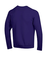 Champion Men's Purple Clemson Tigers Arch Over Logo Pullover Sweatshirt