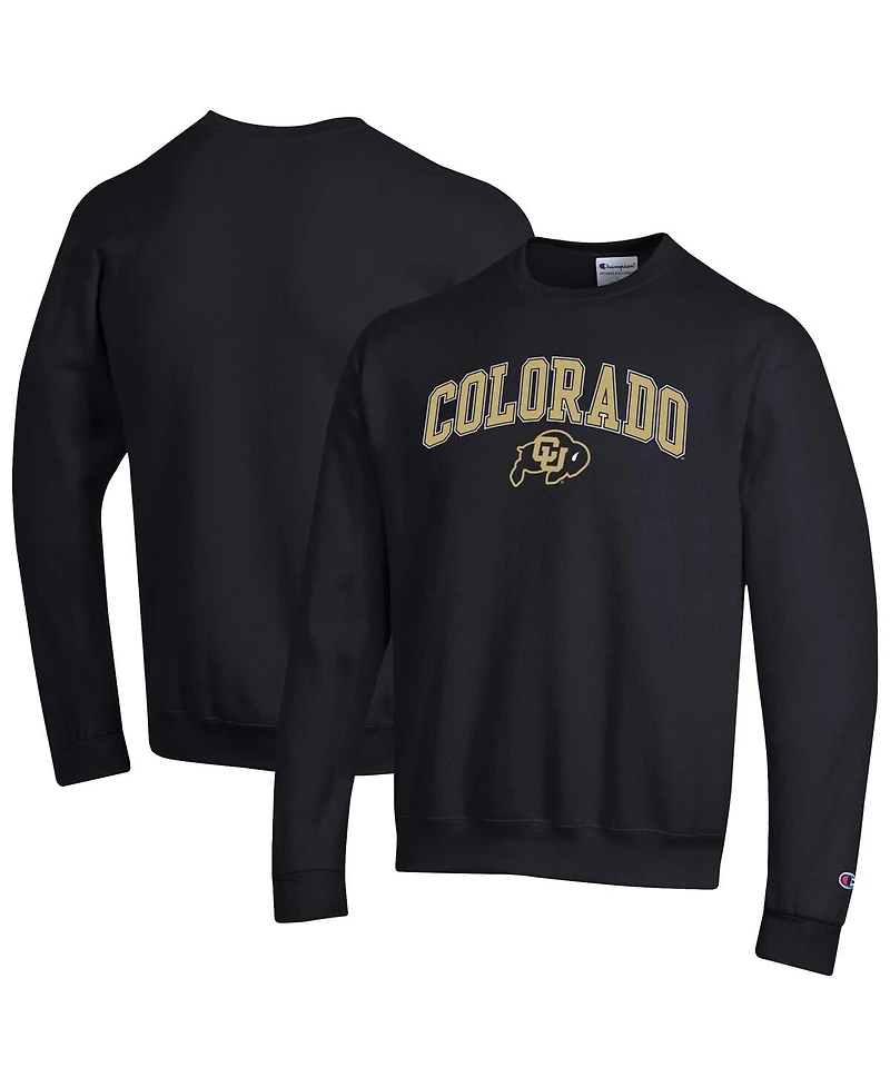 Champion Men's Black Colorado Buffaloes Arch Over Logo Pullover Sweatshirt