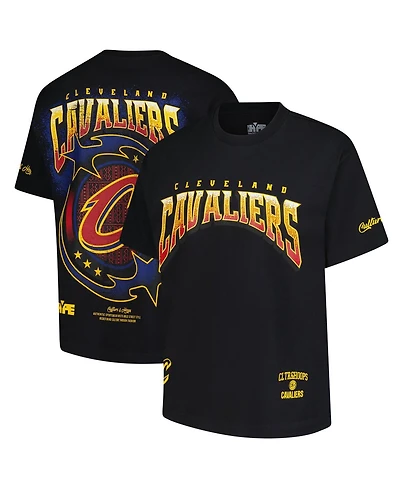 Two Hype Men's Black Cleveland Cavaliers Drip Dime Collection Premium T-Shirt