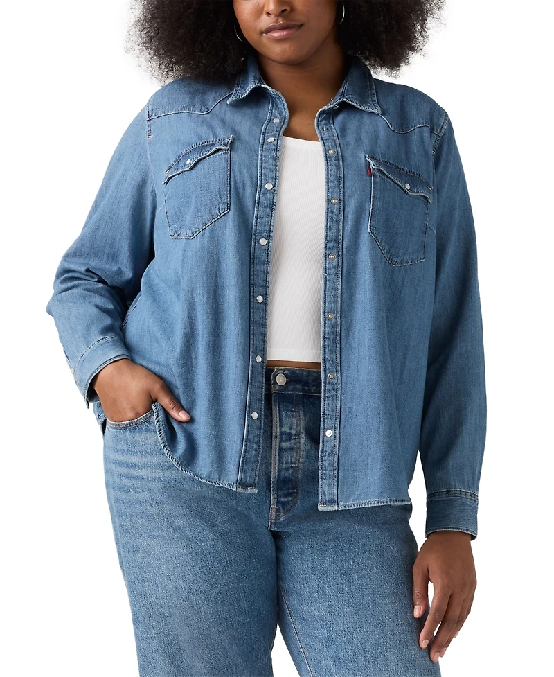 Levi's Trendy Plus Essential Western Cotton Shirt
