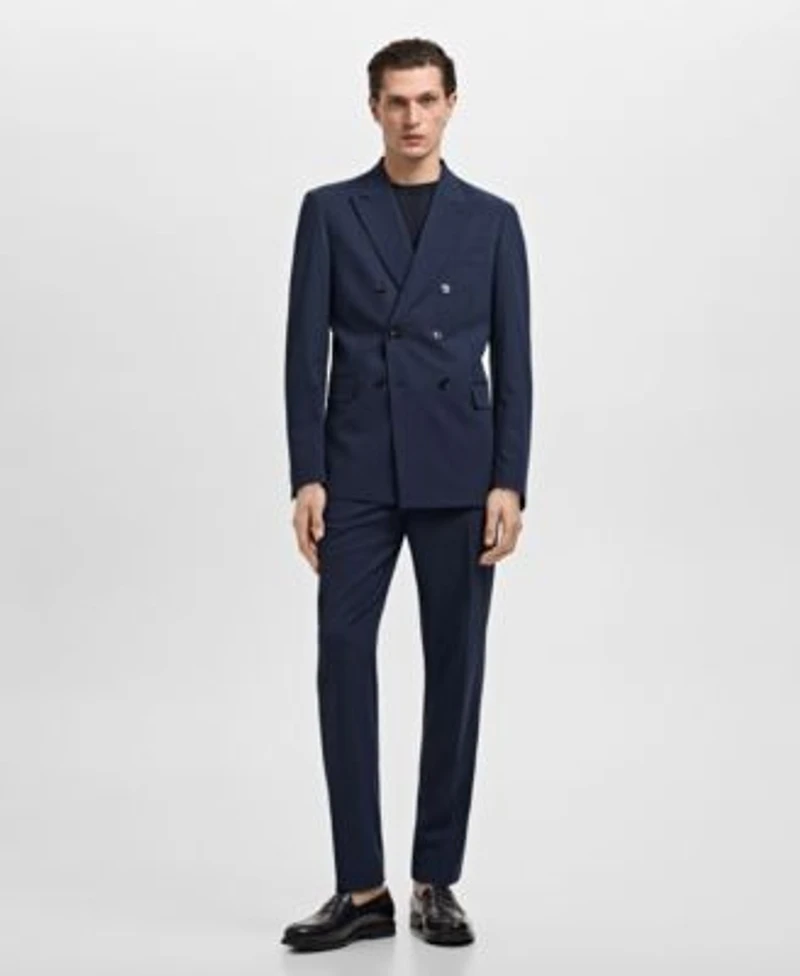 Mango Mens Slim Fit Monaco Suit Separates