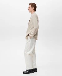 Mango Men's Slim-Fit Linen Suit Blazer