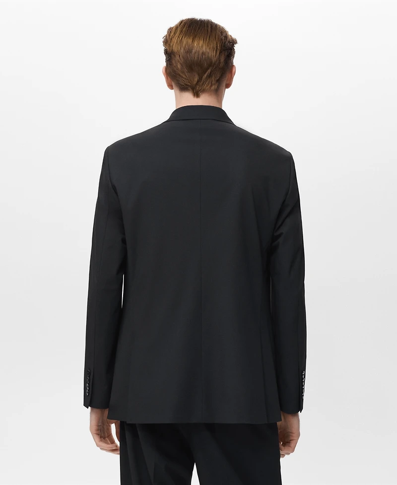 Mango Men's Boston Regular-Fit Double-Breasted Suit Blazer