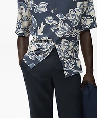 Mango Men's Slim-Fit Linen Pants